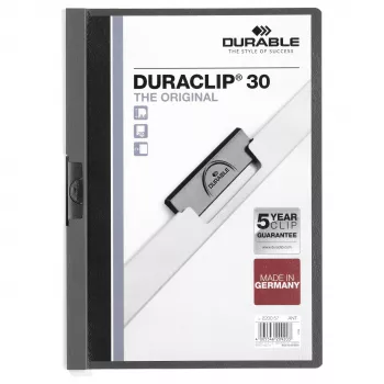 DURABLE DURACLIP 30 A4 mapa s sponko modra