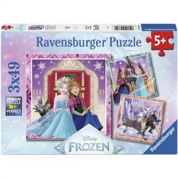 Ravensburger Disney Frozen 2 otroški komplet sestavljank - 3x49 kosov
