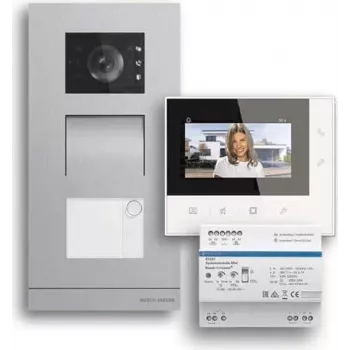 ABB Welcome Basic 2-žični komplet video domofona za enodružinske hiše, 7 inch notranja enota, podometna zunanja enota