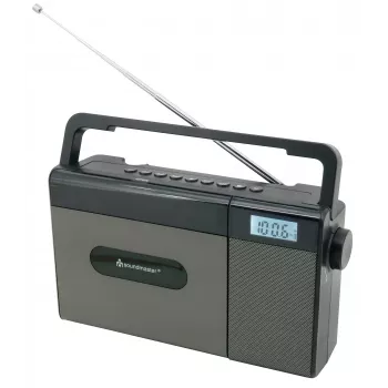 Soundmaster RCD1170SW prenosni CD-radio s FM, Bluetooth, USB in polnilno baterijo – črn