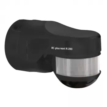 BEG RC-plus next N 280 črn senzor gibanja z 280° obsegom zaznavanja in zaščito pred podlezenjem