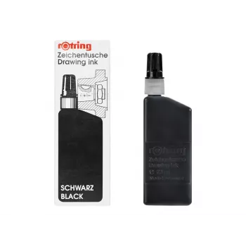 rOtring Isograph črno pigmentno črnilo 23 ml za tehnične risalne pripomočke