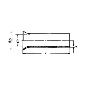 Klauke 8122V cevna kabelska čevlja, 70 mm², M12, pocinkani baker