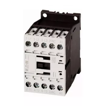 EATON Moeller DILM9-01 24 V DC 3-polni kontaktor, 9 A, 4 kW, 1 NC pomožni kontakt, vijačne sponke, montaža na vodilo