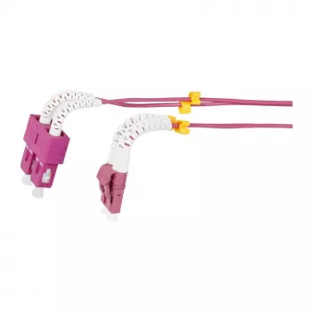 SYNERGY21 OM4 duplex optični patch kabel LC-SC 1,5m 50/125µm LSZH aqua
