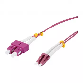 SYNERGY21 OM4 duplex optični patch kabel LC-SC 1,5m 50/125µm LSZH aqua