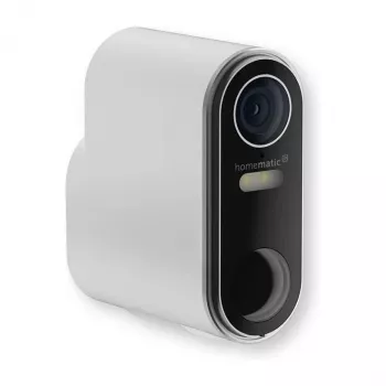 Homematic IP baterijska zunanja kamera (HmIP-COR) – 3MP, Wi-Fi, bel/črn