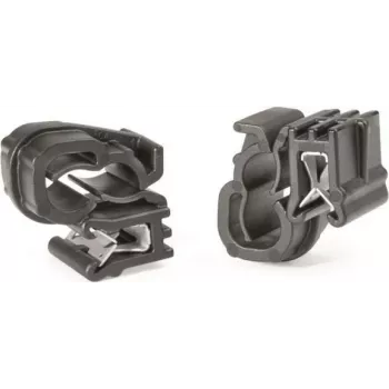 HellermannTyton EC1-3SPDHC6-7 Edge Clip 151-04010, črn
