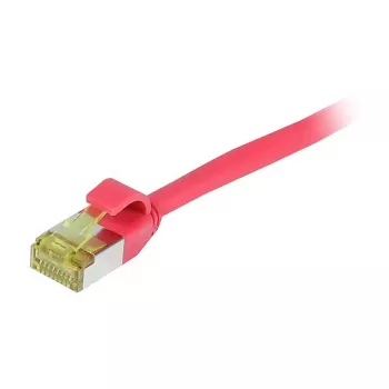 SYNERGY21 CAT6A S/FTP Slim patch kabel RJ45, 10m, rdeč, 500MHz, LSZH/TPE Superflex, AWG28, kabel CAT7
