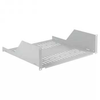 EFB ELEKTRONIK 19-palčno 3U fiksno nosilno stojalo, globina 450 mm, obremenitev 36 kg, svetlo siva RAL 7035
