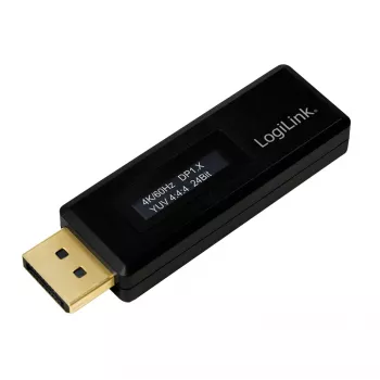 LogiLink CV0112 DisplayPort EDID tester, črn