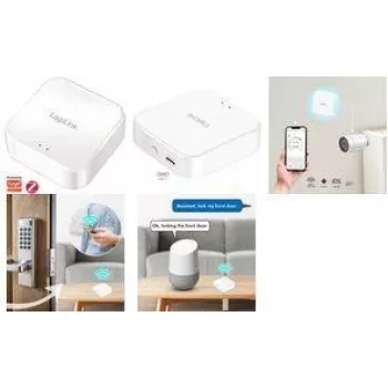 LogiLink prehod Zigbee, Wi-Fi 802.11b/g/n, združljiv s Tuya, bel