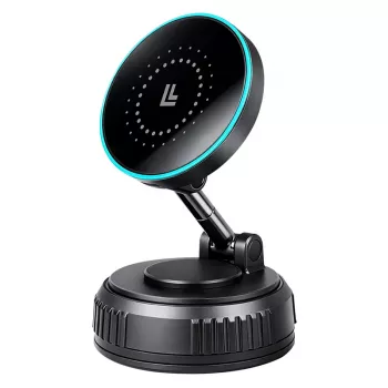 LogiLink brezžični polnilnik za avtomobil, vakuumski magnetni, 360° zložljiv, 25W