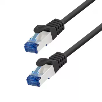 LogiLink Cat.6A S/FTP patch kabel, CCA, LSZH, črn, 5m, EconLine
