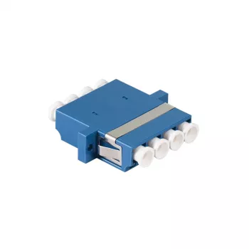 LogiLink LC Quad optični adapter, 12 kosov, moder, prirobnica, enorodovni