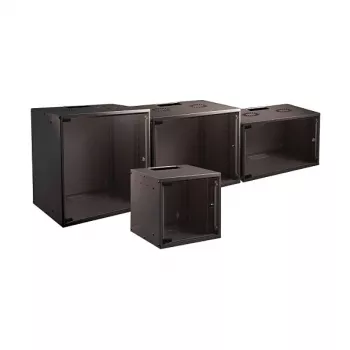 EFB Elektronik BASIC 15U stenska omara za omrežje, 19 palcev, 450 mm globine, črna RAL 9005