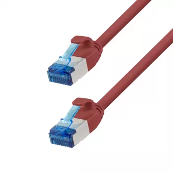 LogiLink Cat.6A Slim S/FTP LSZH patch kabel, rdeč, 7,5 m