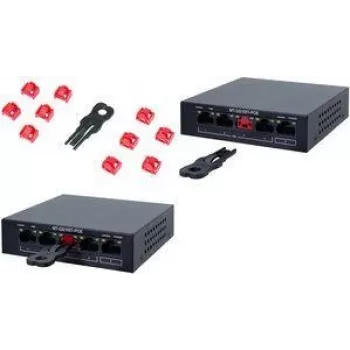 LogiLink komplet zaklepa vrat RJ45 s ključem, 10 ključavnic, moder