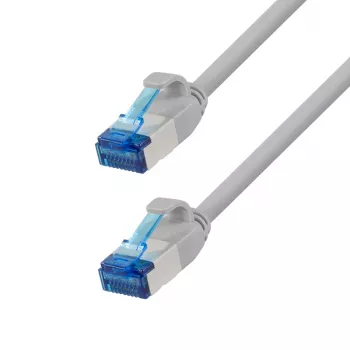 LogiLink Cat.6A Slim S/FTP LSZH patch kabel, siv, 5m, SlimLine