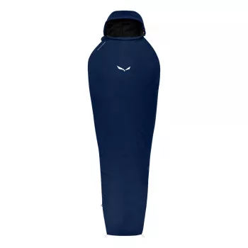Salewa Micro II 800 sintetična spalna vreča 185 cm, leva zadrga, Blue Depth