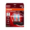 OSRAM NIGHT BREAKER LASER H11 halogenska žarnica dvojno pakiranje 12V 55W PGJ19-2, do 150 % svetlejše, 150m daljši snop svetlobe, 3900K