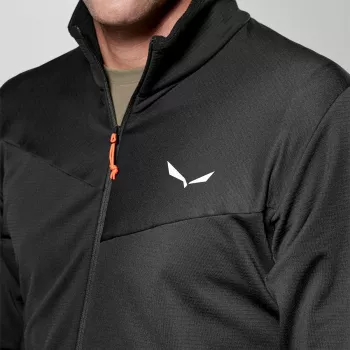 Salewa Puez Cammino Polarlite moška flis jakna s polovično zadrgo, Black Out, L
