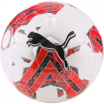 PUMA Orbita 5 Hybrid nogometna žoga bela in rdeča 83783 02 5