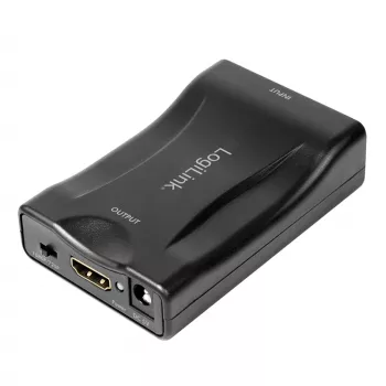 LogiLink CV0160 SCART-na-HDMI pretvornik adapter, 1080p, črn