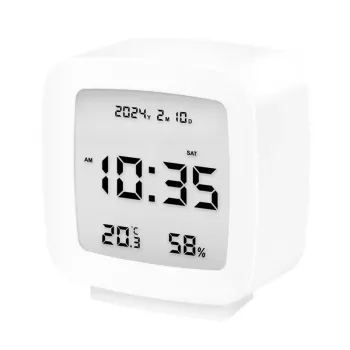 LogiLink digitalna budilka, oblika TV, bela