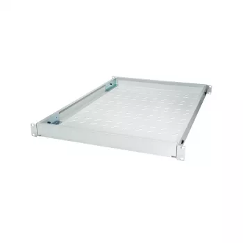LogiLink 19-palčna nastavljiva rack polica za 800 mm globoke rack omare, svetlo siva