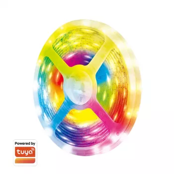 LogiLink Wi-Fi pametni RGB večbarvni svetlobni trak, 5m, združljiv s Tuya