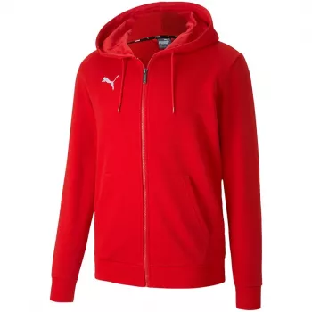 PUMA teamGOAL 23 Casuals jakna s kapuco rdeča 656708 01