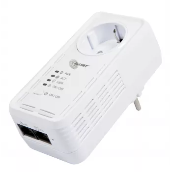 ALLNET ALL3075v4 pametni vtič s Wi-Fi in Ethernet, spremljanje porabe energije, tip F Schuko, 16A, 3680W