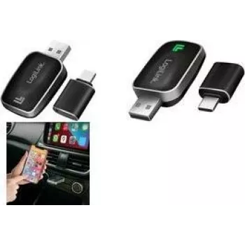 LogiLink BT 5.0 žični na brezžični adapter CarPlay / Android Auto, tip dongle