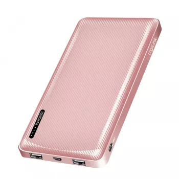LogiLink prenosni powerbank 10000 mAh LiPo USB-C PD roza