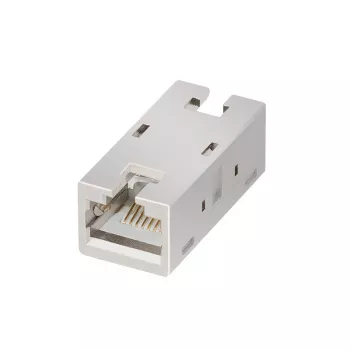 LogiLink Cat.6A oklopljen RJ45 inline spojnik, kovinsko ohišje, industrijska kakovost