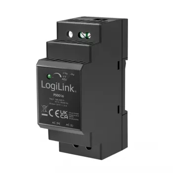 LogiLink PS0016 DIN napajalnik za tirnico, 36 W 24 V