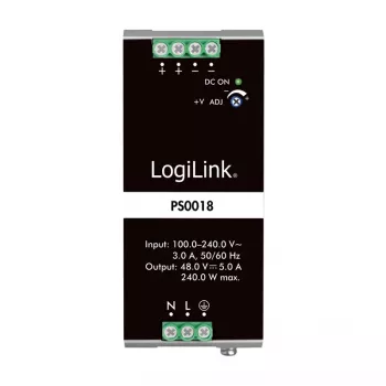LogiLink Professional napajalnik za DIN letev 240 W 48 V