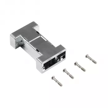 EFB ELEKTRONIK EB0909MV2 metalizirano prazno vmesniško ohišje, 1-Port Keystone, srebrno