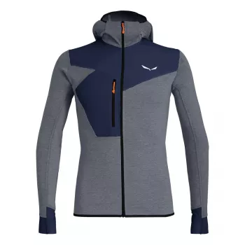 Salewa Puez 2 Dry moška jopa s kapuco z dolgimi rokavi in polno zadrgo, Navy Blazer, L