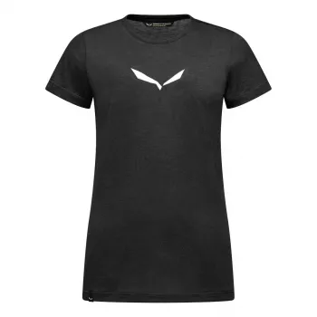 Salewa ženska majica Solid Dry, Black Out, velikost L