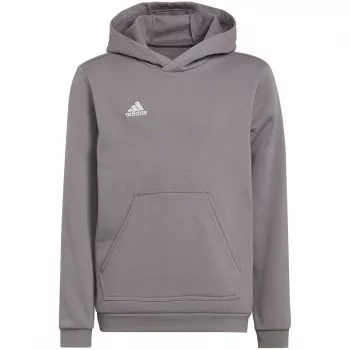adidas Entrada 22 otroški pulover s kapuco, Medium Grey Heather, 128 cm