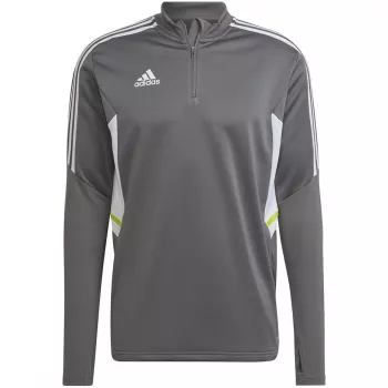 adidas Condivo 22 moška trenirka majica 1/2 zip, siva/bela, HD2312