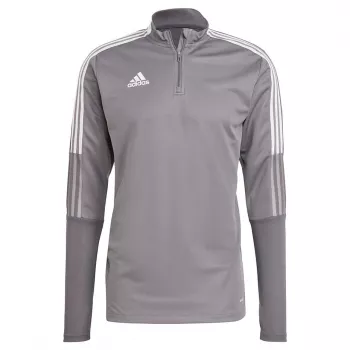 adidas Tiro 21 trenirka jakna, Team Grey Four, XL, slim fit, zadrga na četrtino