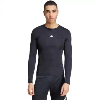 adidas Techfit moška majica z dolgimi rokavi, črna, velikost M