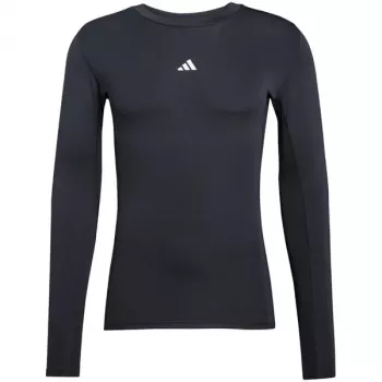 adidas Techfit moška majica z dolgimi rokavi, črna, velikost M