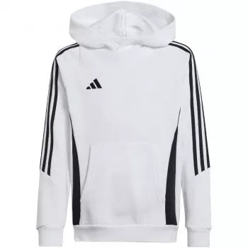 adidas Tiro 24 jopa s kapuco, bela, IR7506, 164cm