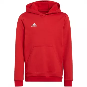 adidas Entrada 22 otroška jopa s kapuco Rdeča 140cm