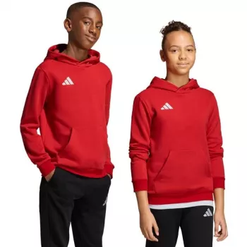 adidas Entrada 26 otroška jakna s kapuco Rdeča 140cm