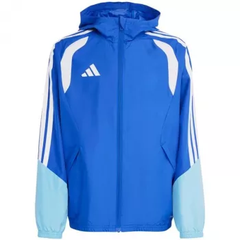 adidas Tiro 26 Competition All Weather mladinska jakna, Team Navy Blue 2/bela, 140cm